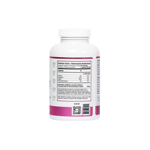 hormobalance - 180 capsulas - información nutricional