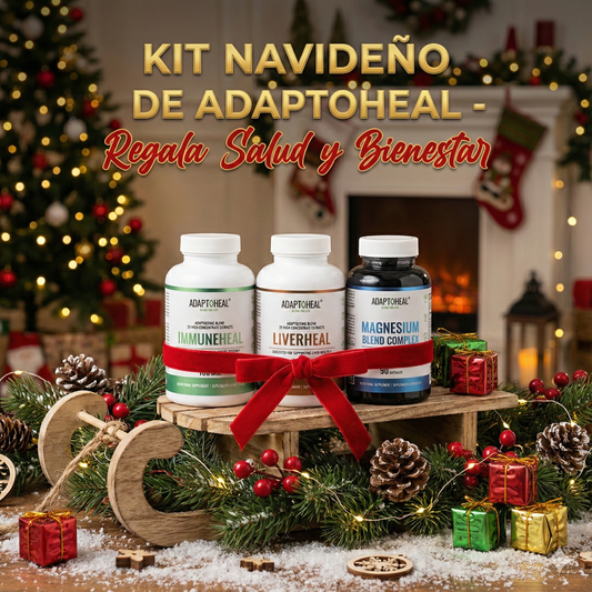 KIT PACK BIENESTAR🎄 LIVERHEAL + IMMUNEHEAL + MAGNESIUM BLEND 90 Caps