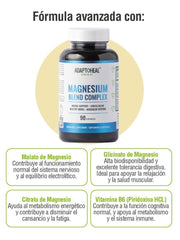MAGNESIUM BLEND COMPLEX con Glicinato + Citrato + Malato + Vitamina B6 - 90 Caps