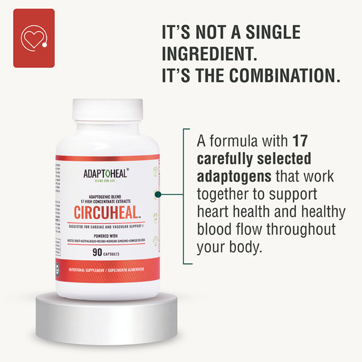 CIRCUHEAL 180 Caps | Adaptogenic Blend for Daily Well-Being