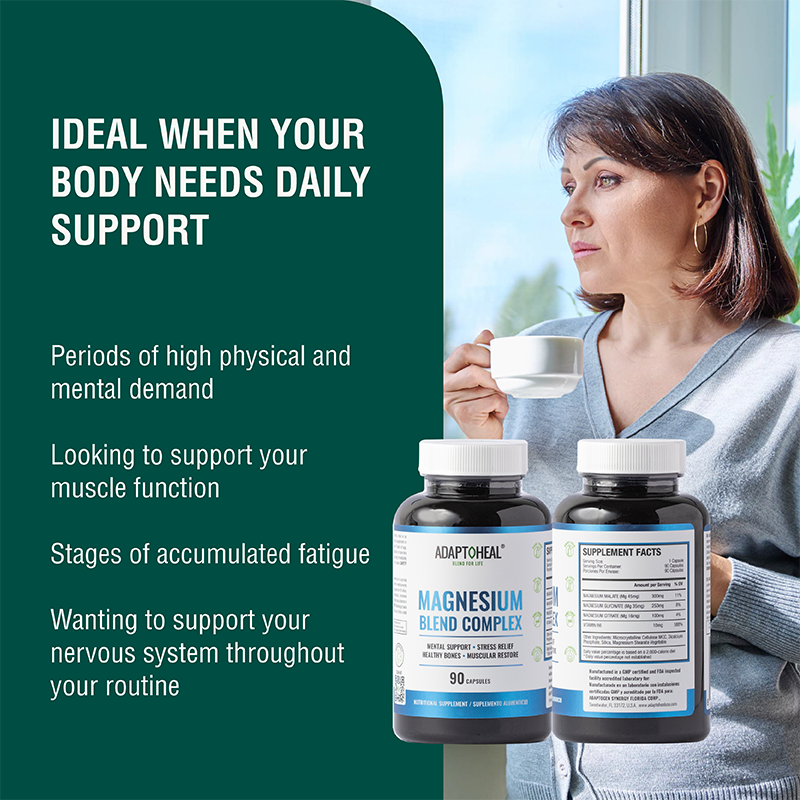 MAGNESIUM BLEND COMPLEX | Triple Magnesium Blend with Vitamin B6