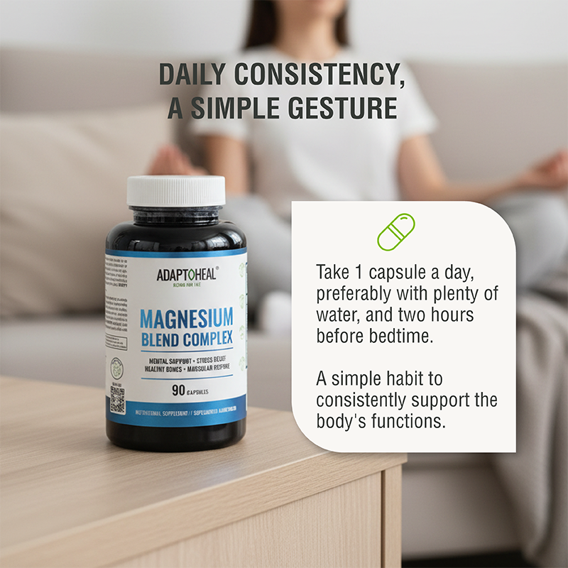 MAGNESIUM BLEND COMPLEX | Triple Magnesium Blend with Vitamin B6