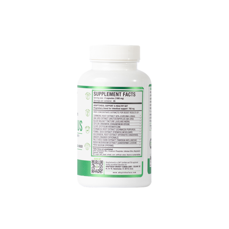 INTESTIPLUS 90 Caps | Adaptogenic Blend for Digestive Well-Being