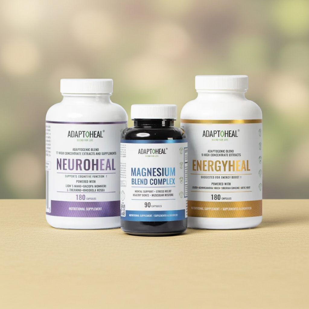 ENERGY & FOCUS SUPPLEMENT KIT | Daily Botanical Wellness Bundle
